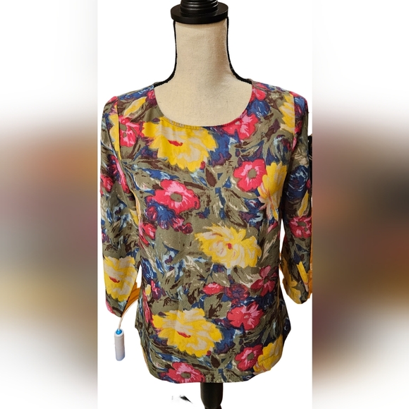 J. Crew Tops - J Crew Floral Blouse